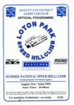 Programme cover of Loton Park Hill Climb, 22/08/1993