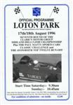 Programme cover of Loton Park Hill Climb, 18/08/1996