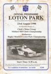 Programme cover of Loton Park Hill Climb, 23/08/1998