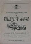 Programme cover of Lowood Circuit, 12/08/1956