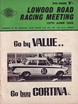 Programme cover of Lowood Circuit, 13/06/1965