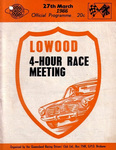 Programme cover of Lowood Circuit, 27/03/1966