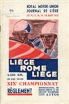 Programme cover of Liége Rome Liége, 1939