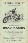 Programme cover of Lydden Hill Race Circuit, 18/07/1965