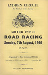 Programme cover of Lydden Hill Race Circuit, 07/08/1966