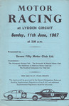 Programme cover of Lydden Hill Race Circuit, 11/06/1967