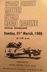 Programme cover of Lydden Hill Race Circuit, 21/03/1968