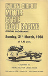 Programme cover of Lydden Hill Race Circuit, 31/03/1968