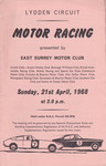 Programme cover of Lydden Hill Race Circuit, 21/04/1968