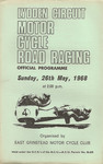 Programme cover of Lydden Hill Race Circuit, 26/05/1968