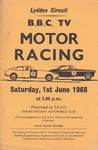 Programme cover of Lydden Hill Race Circuit, 01/06/1968