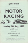 Programme cover of Lydden Hill Race Circuit, 07/07/1968