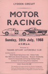 Programme cover of Lydden Hill Race Circuit, 28/07/1968