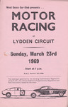 Programme cover of Lydden Hill Race Circuit, 23/03/1969