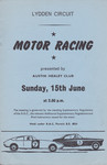 Programme cover of Lydden Hill Race Circuit, 15/06/1969