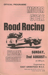 Programme cover of Lydden Hill Race Circuit, 02/08/1970