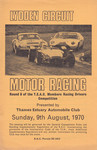 Programme cover of Lydden Hill Race Circuit, 09/08/1970