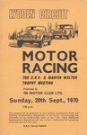 Programme cover of Lydden Hill Race Circuit, 20/09/1970