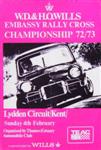 Programme cover of Lydden Hill Race Circuit, 04/02/1973