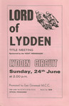Programme cover of Lydden Hill Race Circuit, 24/06/1973