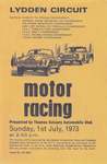 Programme cover of Lydden Hill Race Circuit, 01/07/1973