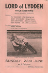 Programme cover of Lydden Hill Race Circuit, 23/06/1974