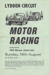 Programme cover of Lydden Hill Race Circuit, 18/08/1974