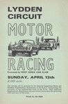 Programme cover of Lydden Hill Race Circuit, 13/04/1975
