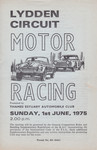 Programme cover of Lydden Hill Race Circuit, 01/06/1975