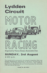 Programme cover of Lydden Hill Race Circuit, 03/08/1975