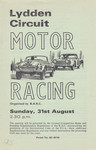 Programme cover of Lydden Hill Race Circuit, 31/08/1975