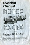 Programme cover of Lydden Hill Race Circuit, 05/10/1975