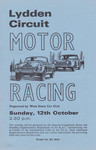 Programme cover of Lydden Hill Race Circuit, 12/10/1975