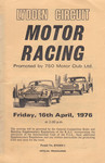 Programme cover of Lydden Hill Race Circuit, 16/04/1976