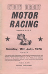 Programme cover of Lydden Hill Race Circuit, 11/07/1976