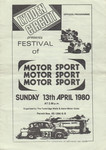 Programme cover of Lydden Hill Race Circuit, 13/04/1980