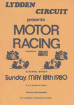 Programme cover of Lydden Hill Race Circuit, 18/05/1980