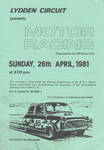Programme cover of Lydden Hill Race Circuit, 26/04/1981