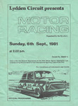 Programme cover of Lydden Hill Race Circuit, 06/09/1981