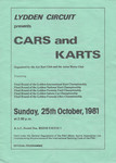 Programme cover of Lydden Hill Race Circuit, 25/10/1981