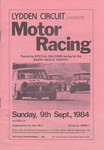 Programme cover of Lydden Hill Race Circuit, 09/09/1984