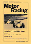 Programme cover of Lydden Hill Race Circuit, 11/05/1986