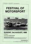 Programme cover of Lydden Hill Race Circuit, 03/08/1986