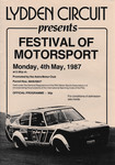 Programme cover of Lydden Hill Race Circuit, 04/05/1987
