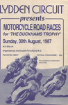 Programme cover of Lydden Hill Race Circuit, 30/08/1987