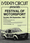 Programme cover of Lydden Hill Race Circuit, 06/09/1987