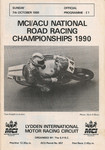Programme cover of Lydden Hill Race Circuit, 07/10/1990