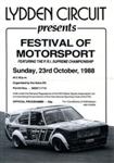Programme cover of Lydden Hill Race Circuit, 23/10/1988