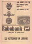 Programme cover of Maastricht, 24/09/1978