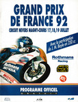 Programme cover of Magny-Cours, 19/07/1992